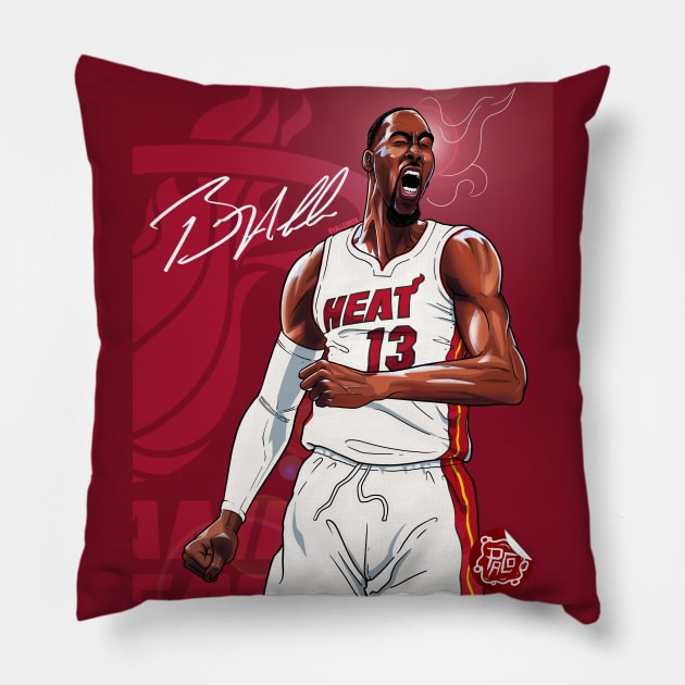 Bam Adebayo Pillow by Vallegrito