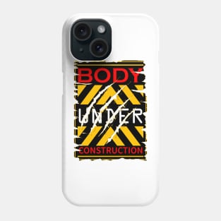 Body under construction patch design Phone Case