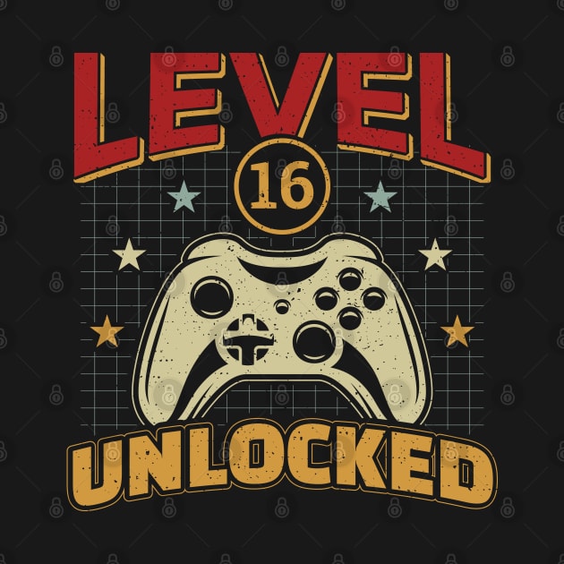 16th Birthday Level 16 Unlocked Video Gamer by aneisha