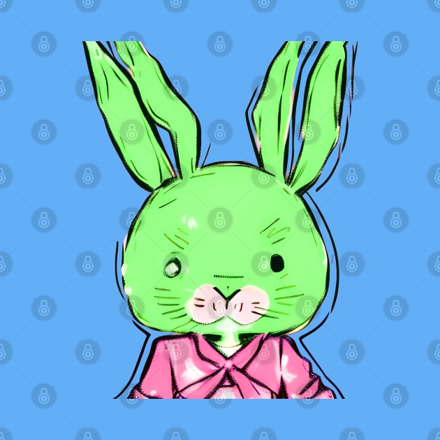 Jitters the Hyper Anime Easter Bunny (MD23ETR031c) by Maikell Designs