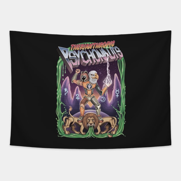 Therianthropic Psychonauts Tapestry by Stegosaurus