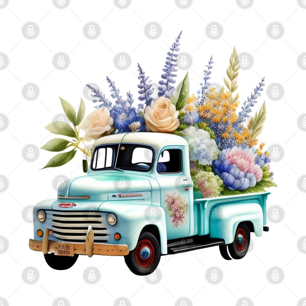 Florist Vintage Truck Flowers by tfortwo