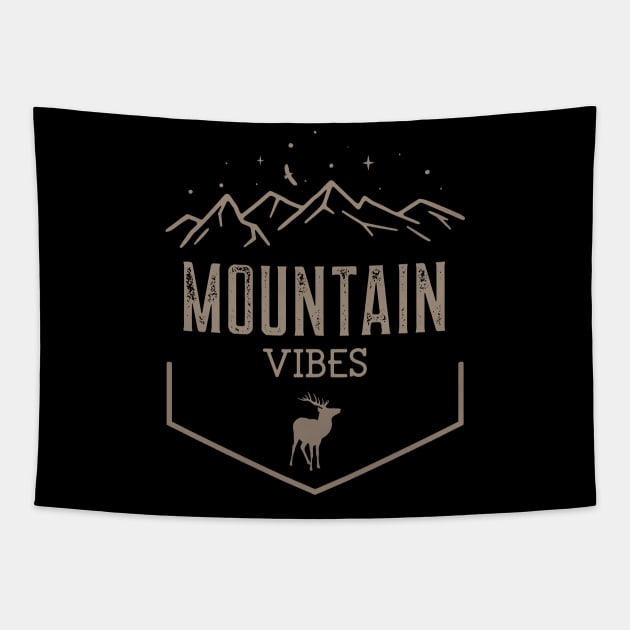 Mountain Vibes Tapestry by Iskapa