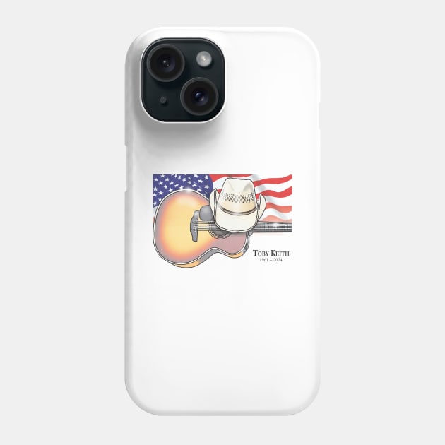 Remembering Country Legend Toby Keith Phone Case by Tom Stiglich Cartoons