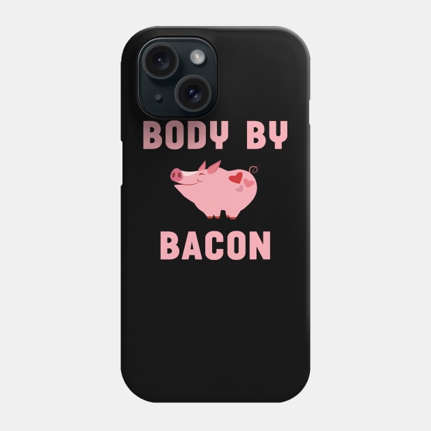 Body by Bacon Funny Pig Farming Phone Case by mstory