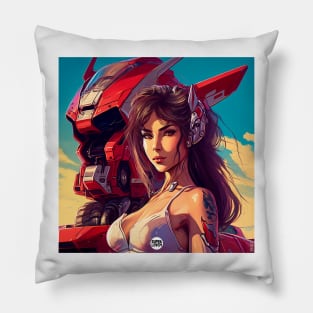 Blazing Sentinel Pillow