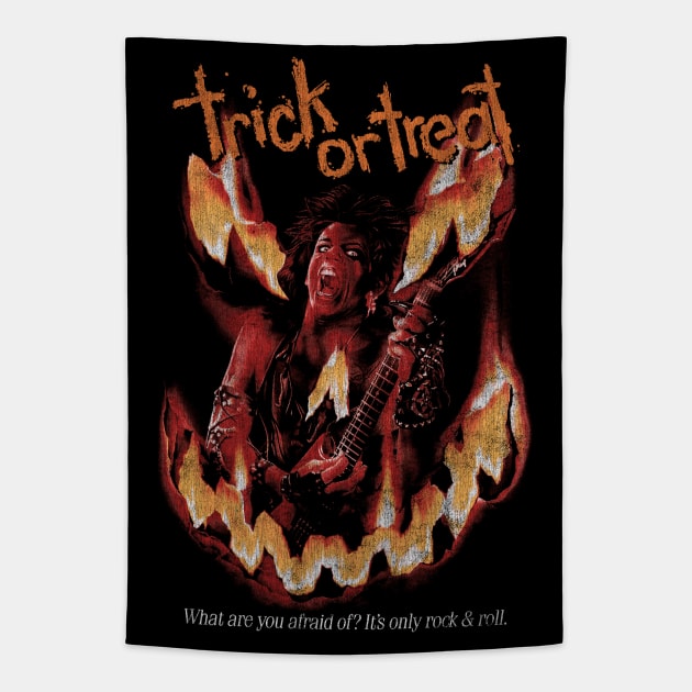 Trick or Treat, DISTRESSED, Sammi Curr, Horror Classic Tapestry by StayTruePonyboy