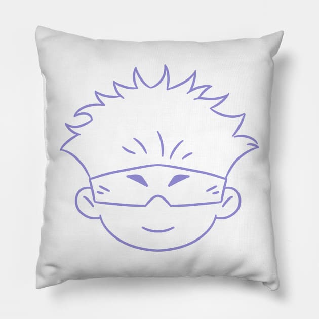 Cute gojo Pillow by HanaAisy