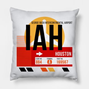 Houston (IAH) Airport // Sunset Baggage Tag Pillow