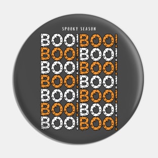 Elegant Hauntings: Spooky Season Boo! Pin