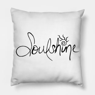 Soulshine Black Pillow