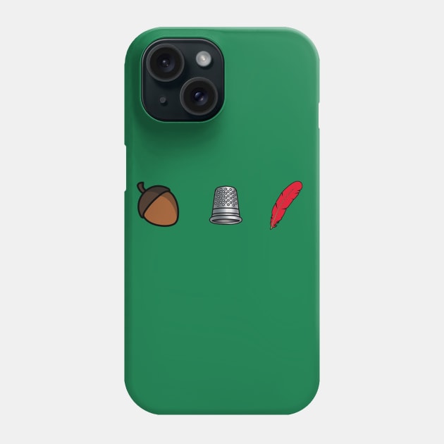 Peter Pan Trinkets Phone Case by Amberjmatos