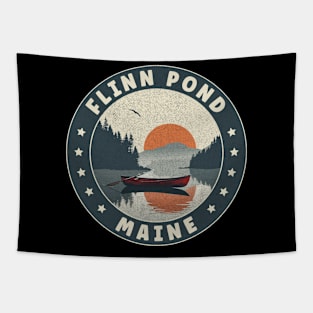 Flinn Pond Maine Sunset Tapestry