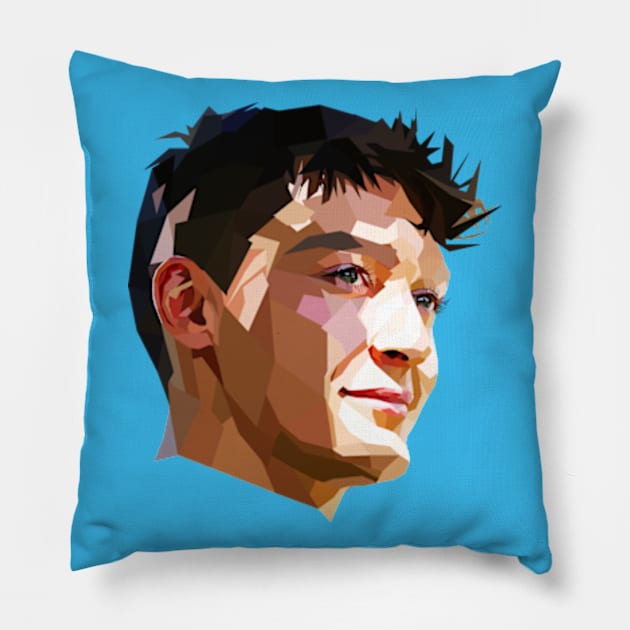 George Russell Lowpoly Pillow by Worldengine