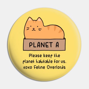 Orange Cat - Habitable Planet (Buttercream) Pin