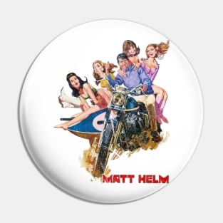 Matt Helm - Dean Martin in "The Ambushers" Vintage Distressed Pin