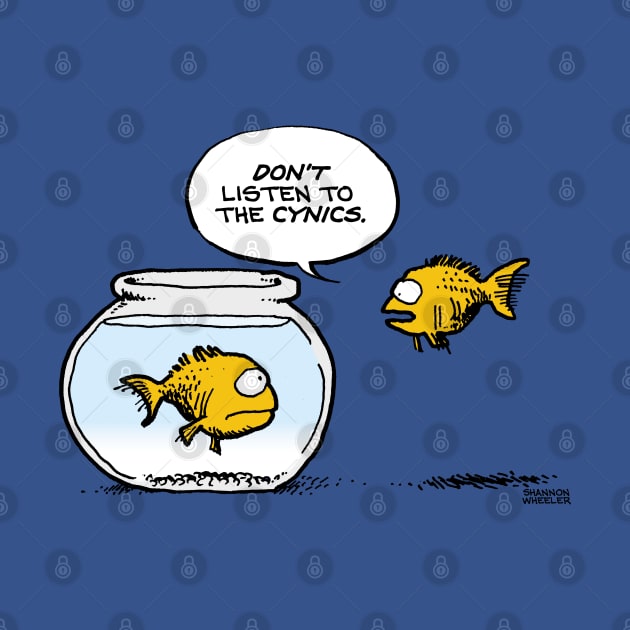 Cynical Fish by ShannonWheeler