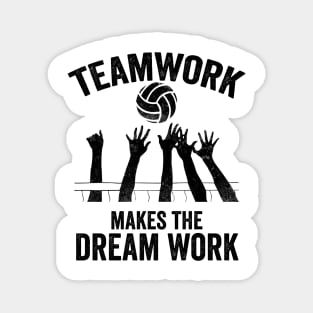 Volleyball Gift Teamwork makes the dream work Magnet