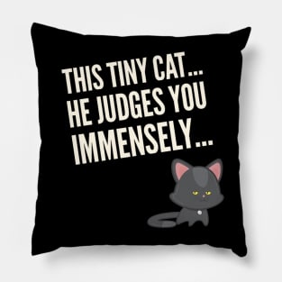 Judging Cat Pillow