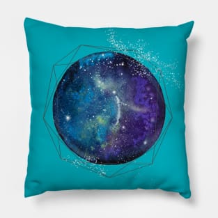 Blue Galaxy Pillow