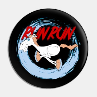 Run Run Cartoon Horse Pin