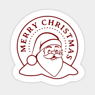 Merry Christmas Happy Santa Claus Magnet