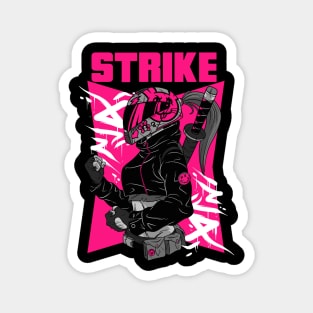 Ninja Warrior Girl Strike Magnet