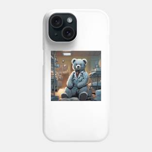 Teddy as a doctor on a hospital ward Phone Case