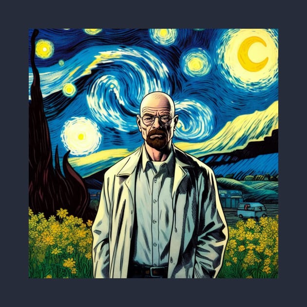 Heisenberg (Walter White) In Starry Night by nerd.collect