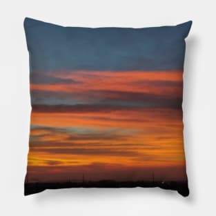 streaked sky Pillow