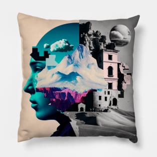 Surreal Collage #17 Pillow