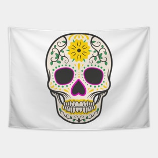 Colorful Skull Tapestry