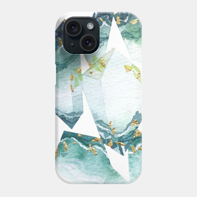 【ore】Fluorite Crystals-green Phone Case by princeliaw