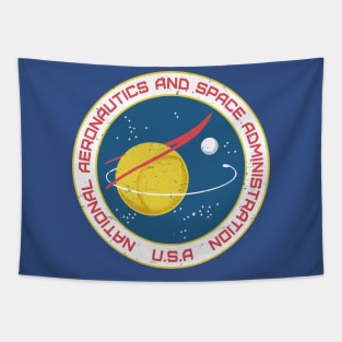 vintage space administration badge Tapestry