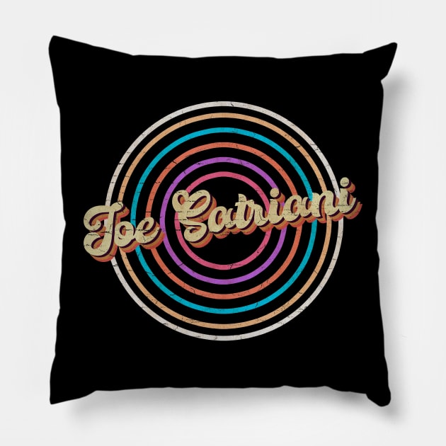 vintage circle line color Joe Satriani Pillow by KirikKikuk.Store