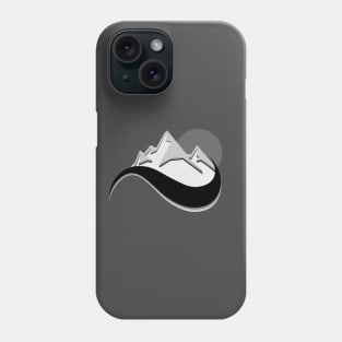 mountain flow monochrome Phone Case