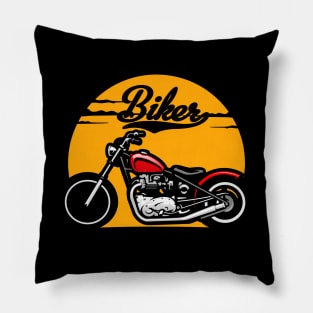 Lady Biker Pillow