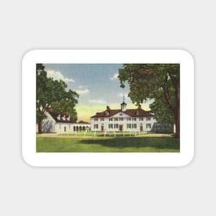 Postcard of Mount Vernon, 1950 Magnet