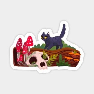 Forest murder cat Magnet