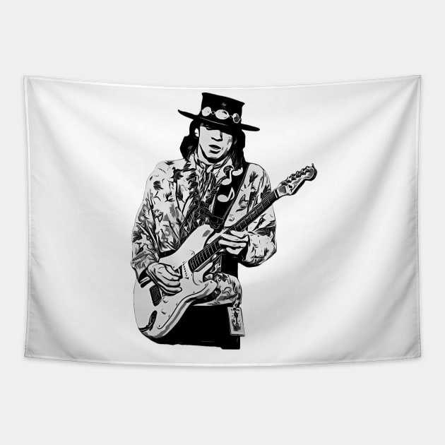 Clapton guitar Tapestry by Fracture Traveling