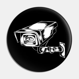 Security Camera Tattoo Pin