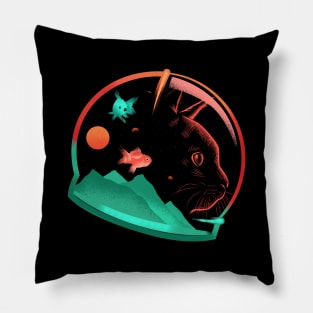 Astrocat - Cat and Space Pillow