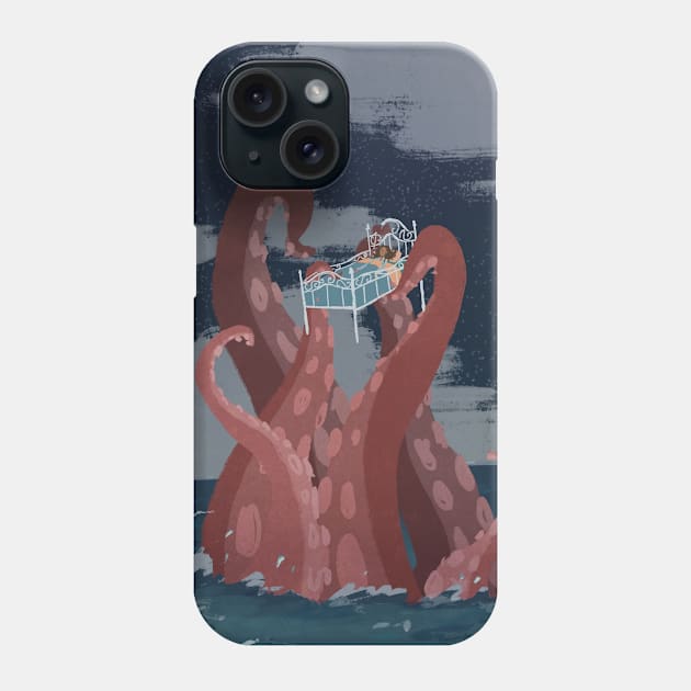 Tentacle Dreams Phone Case by archillustrates