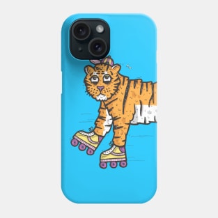 Tiger on Skates Phone Case