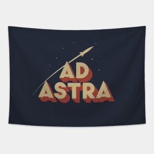 Ad Astra - Vintage Space Exploration Tapestry