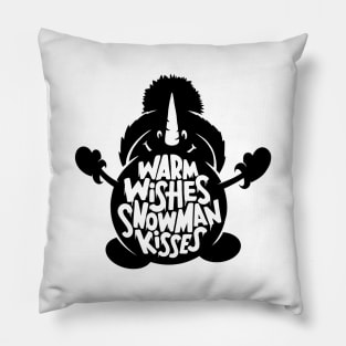 Warm Wishes Snowman Kisses Pillow