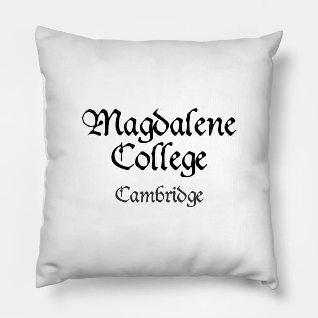 Cambridge Magdalene College Medieval University Pillow by RetroGeek