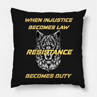 Resistance Wolf Pillow