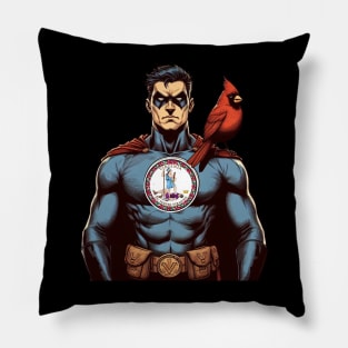 Richmond Virginia 1980s Gritty Comic Book Superhero RVA Pillow