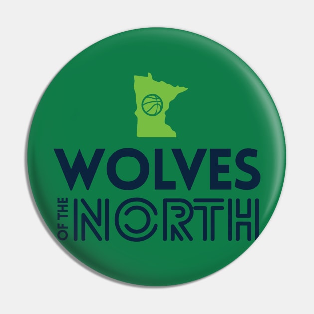 Wolves of the North Pin by TeeWolves